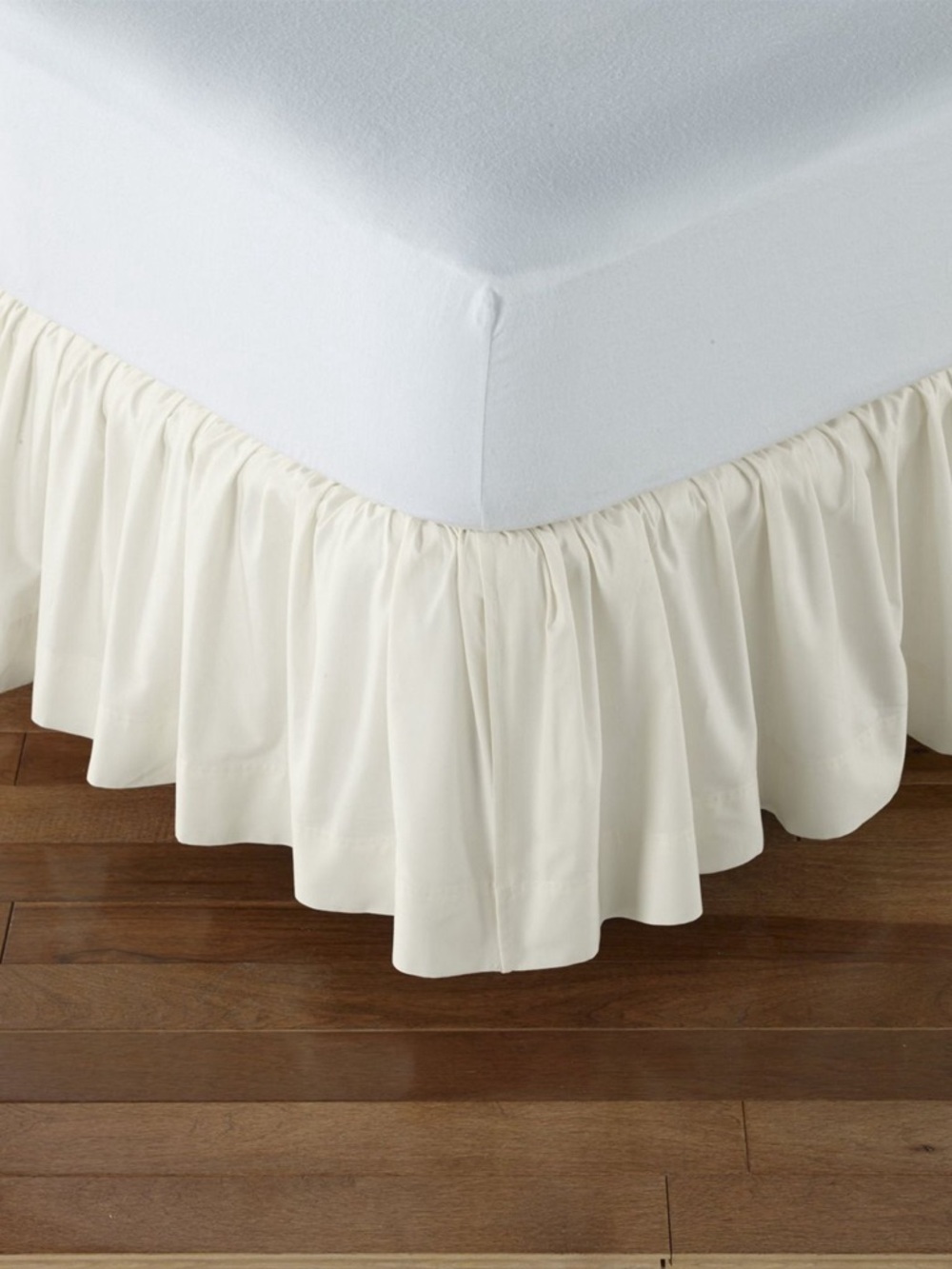 Gathered Cotton Bed Skirt
